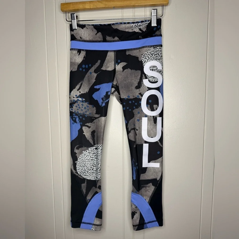 limited edition Lululemon x Soulcycle Run Inspire Crop II *Full-On Luxtreme sz 2
